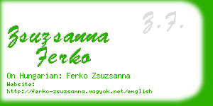 zsuzsanna ferko business card